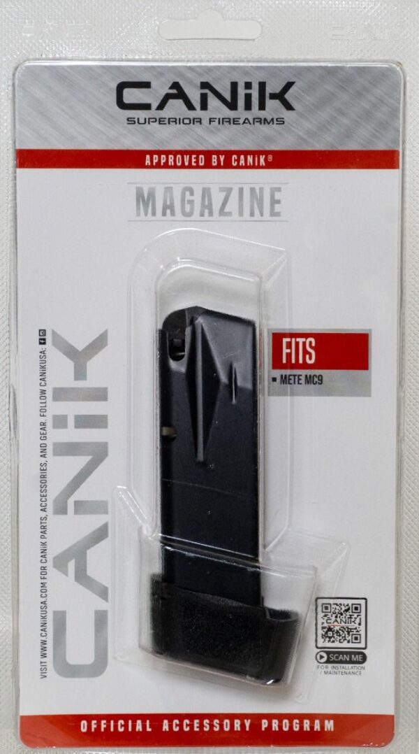 MAG MC9 15RD 9MM FULL EXT BLK - CANIK